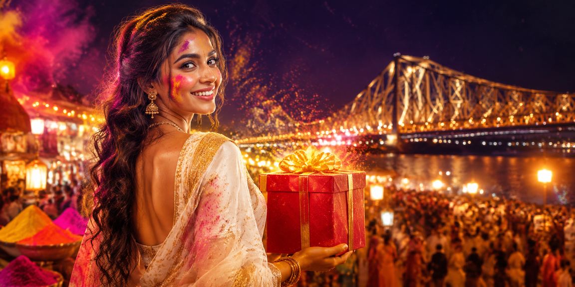 Indian woman placing sports bet on mobile in Kolkata